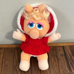 Plush  Miss Piggy Toy in Red Outfit